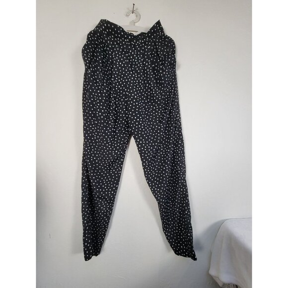 Vintage Joan Walters Women Black Polka Dot High Waist Pleated Dress Pants Size 6 - Picture 1 of 11